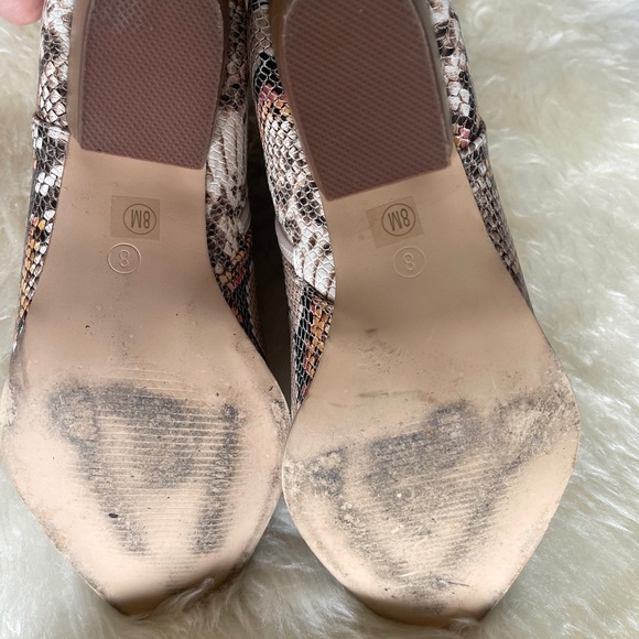 Free People -Matisse Vegan snake skin booty- sz 8 - Picture 4 of 8